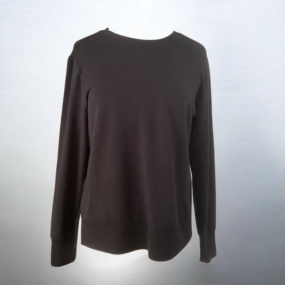 Loft crew neck Black Long Sleeve lightweight sweat sweater